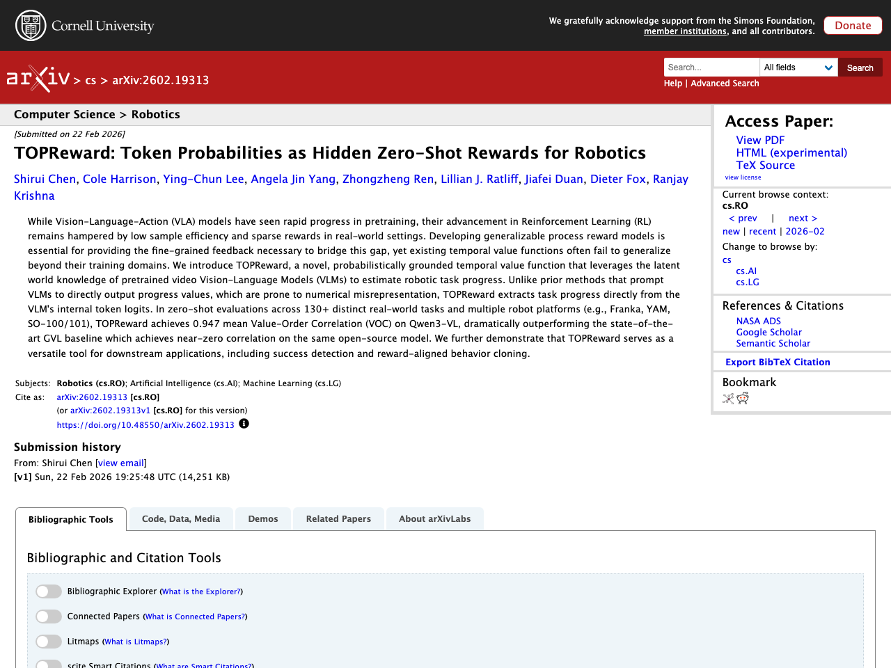 TOPReward: Token Probabilities as Hidden Zero-Shot Rewards for Robotics