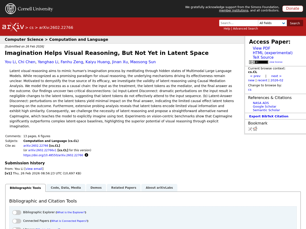 Imagination Helps Visual Reasoning, But Not Yet in Latent Space