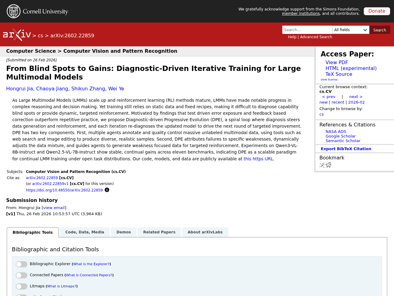 From Blind Spots to Gains: Diagnostic-Driven Iterative Training for Large Multimodal Models
