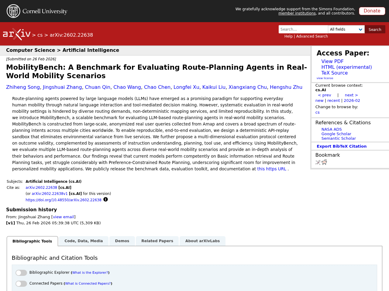 MobilityBench: A Benchmark for Evaluating Route-Planning Agents in Real-World Mobility Scenarios